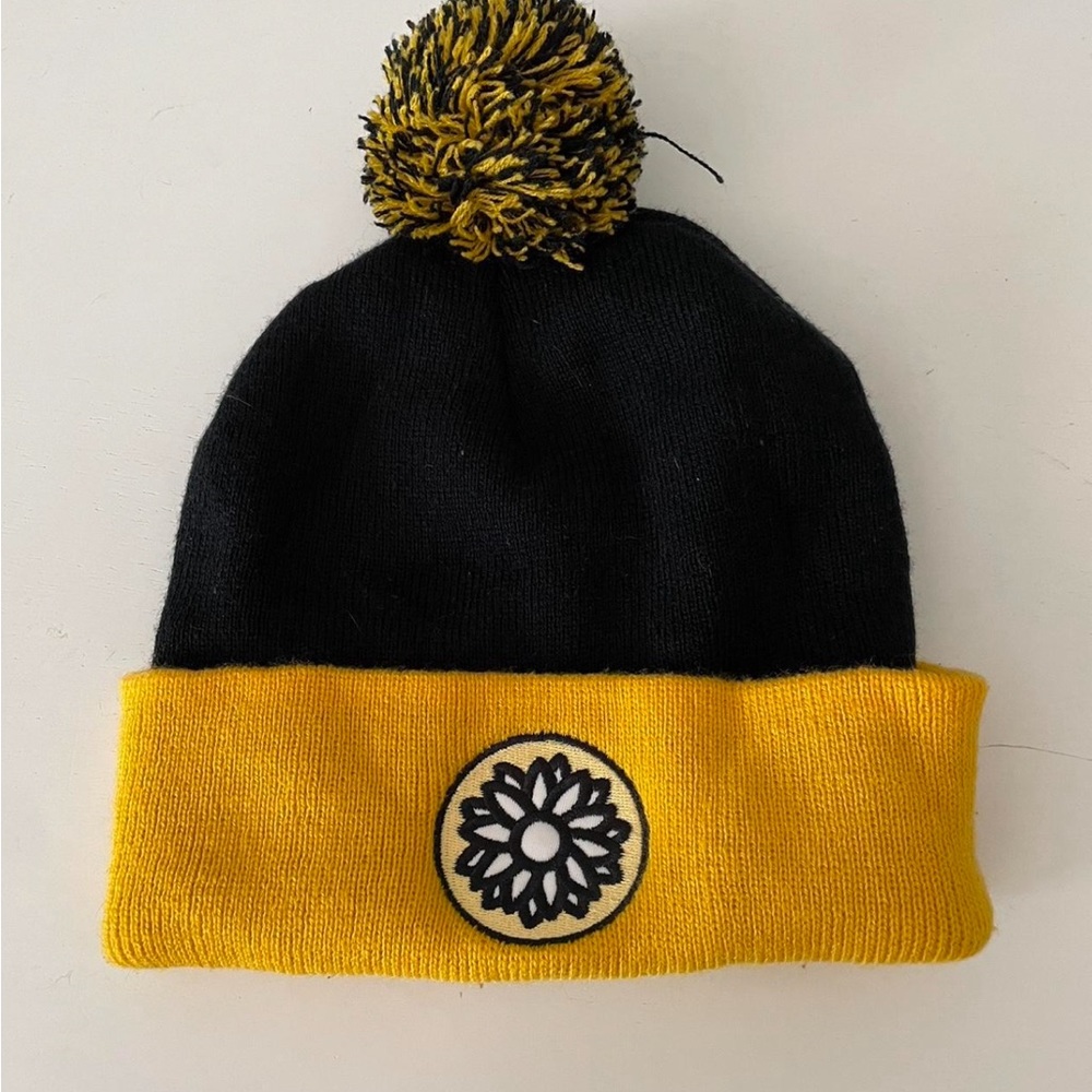 Sunflower pom pom beanie | hat cap This Wild Life